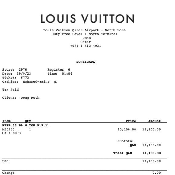 New Louis Vuitton Keepall Bandouliere 55 Khaki Green/Vermillion Red M23963 - Picture 2 of 16